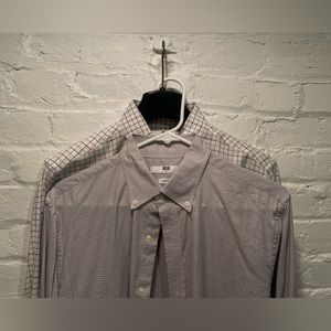 BUNDLE — 2 Uniqlo Dress Shirts — Slim Fit — Men’s, Small